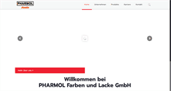 Desktop Screenshot of pharmol.de